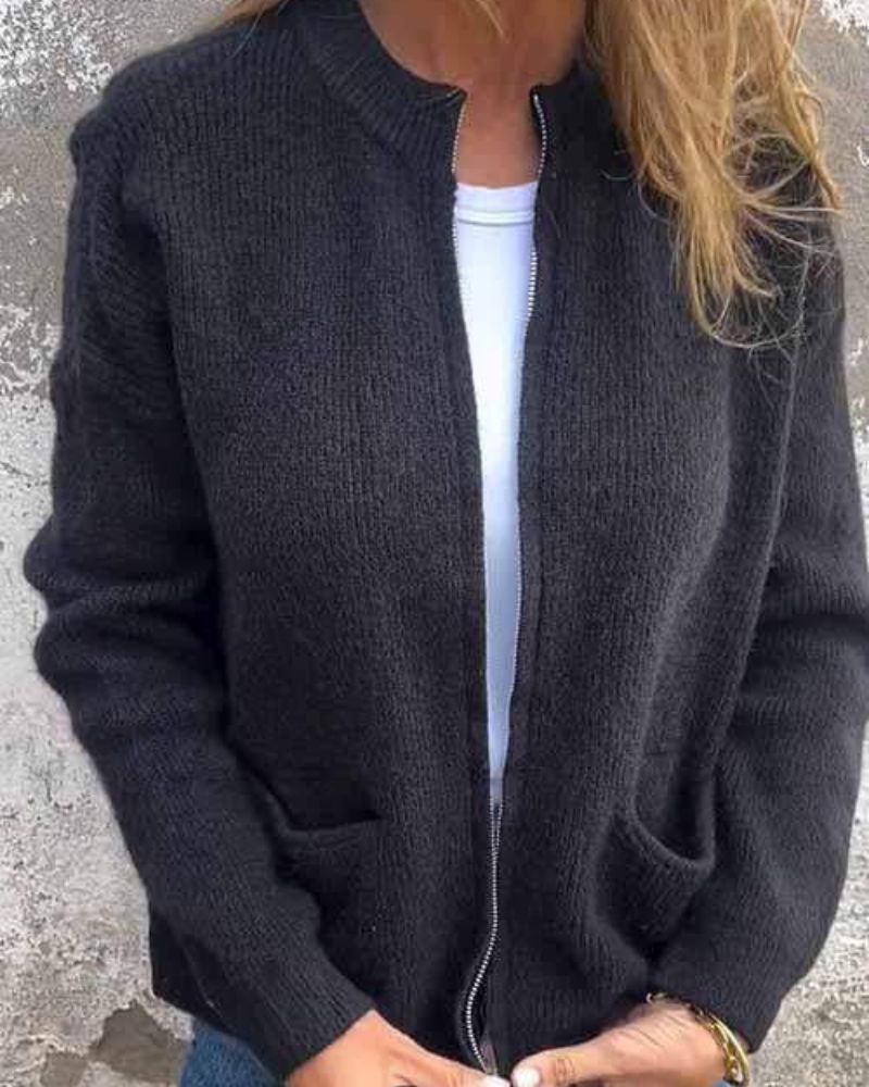 Zoya | Autumn Zip-Up Cardigan
