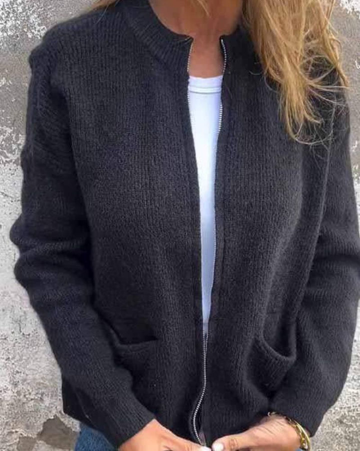Zoya | Autumn Zip-Up Cardigan