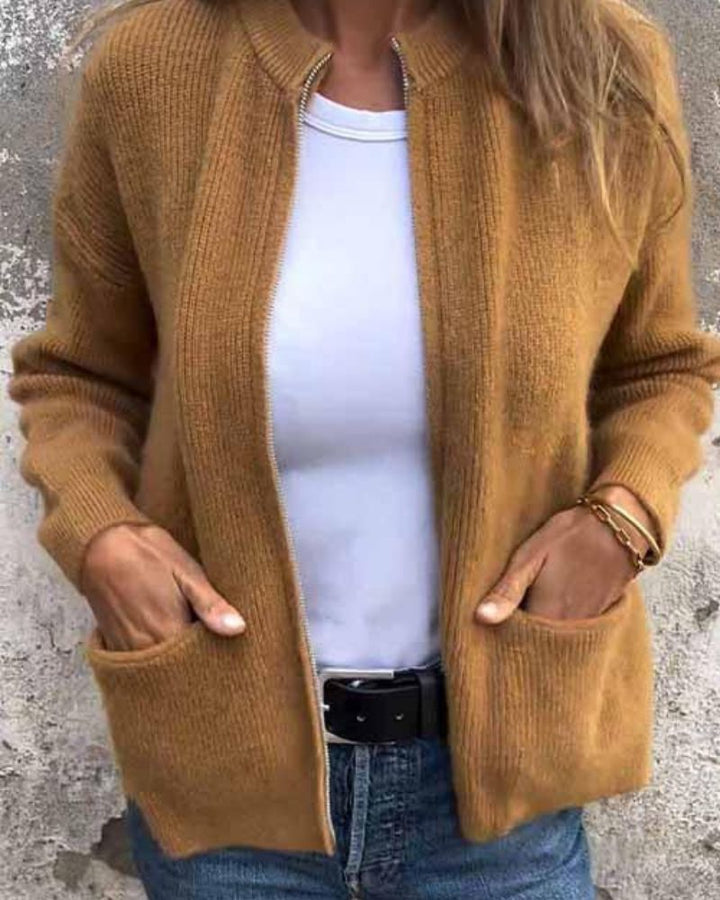 Zoya | Autumn Zip-Up Cardigan