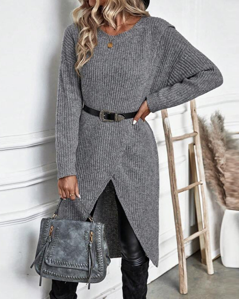 Iggy | Stylish Cotton Blend Sweater Dress