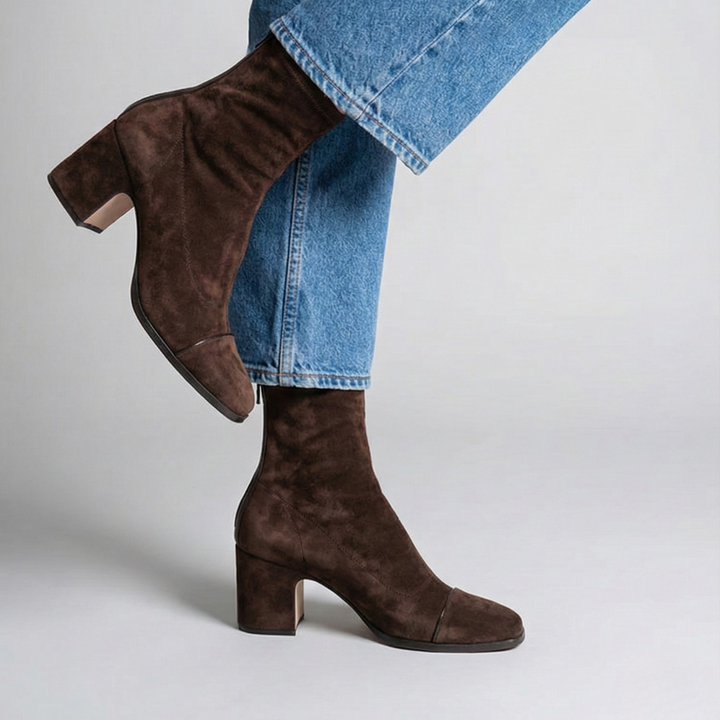 Lily | Elegant Suede Ankle Boots