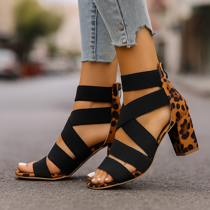 Elena | Stylish Comfort Heel Sandals