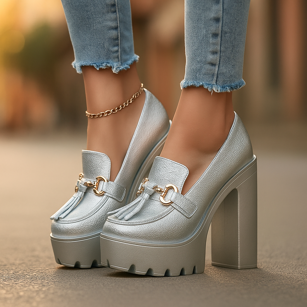 Helen | Elegant Platform Loafers