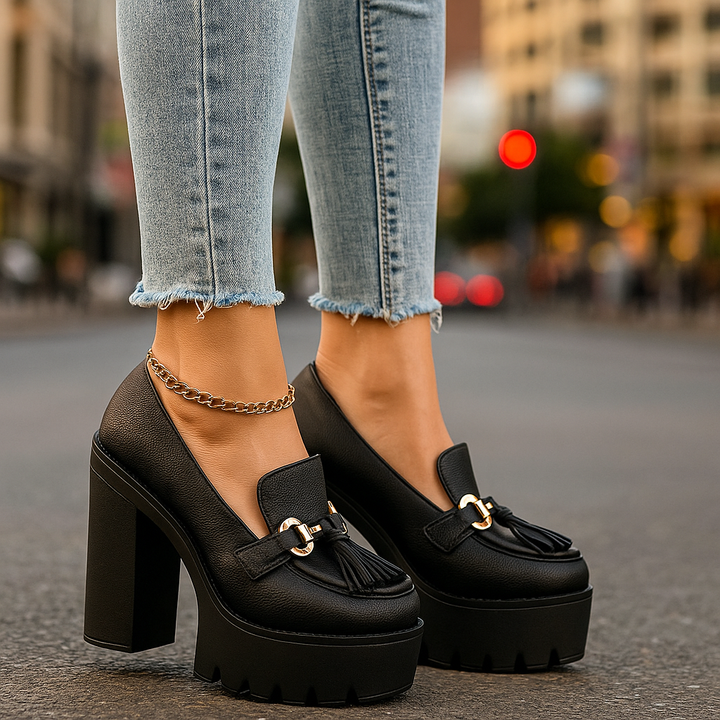 Helen | Elegant Platform Loafers