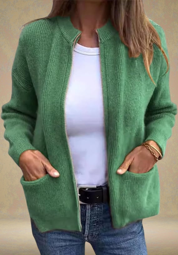 Zoya | Autumn Zip-Up Cardigan