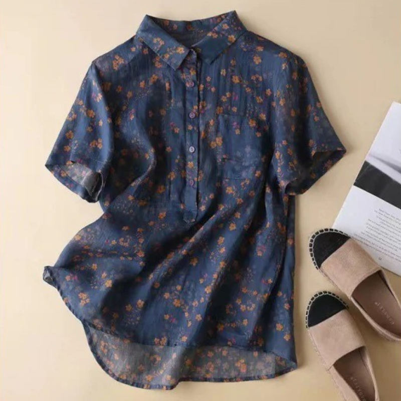 Clara | Lightweight Vintage Look Blouse