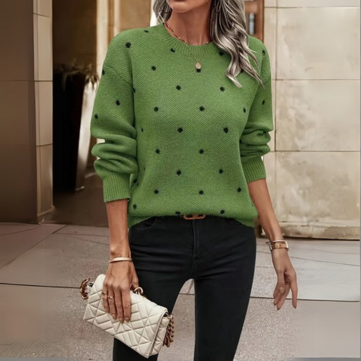 Avery | Soft Polka Dot Sweater
