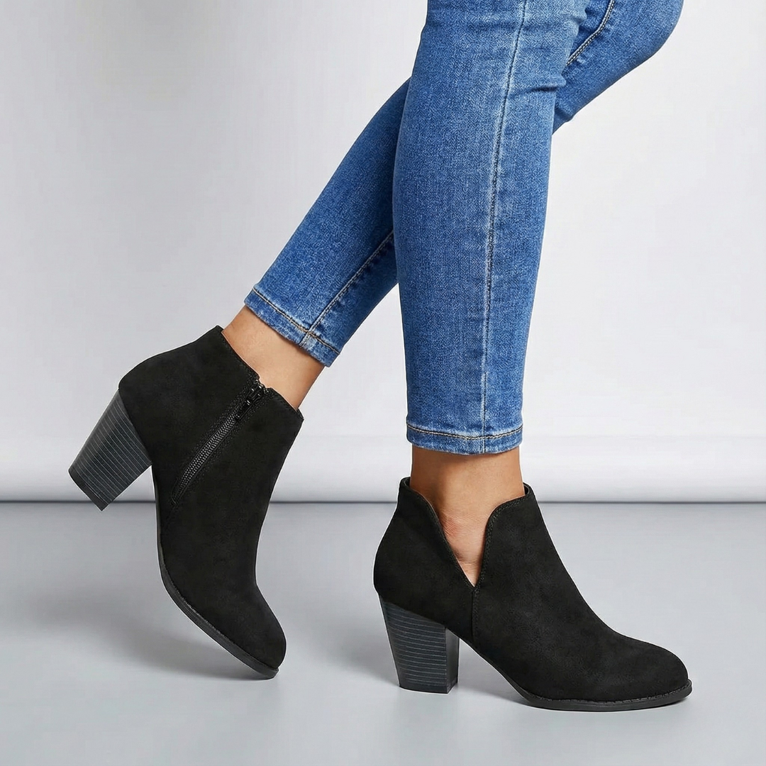 Hailey | Block Heel Ankle Boots