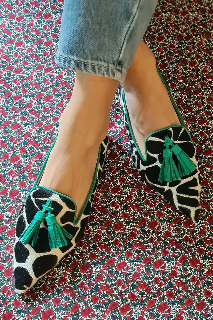 Vien | Cow-print Flats