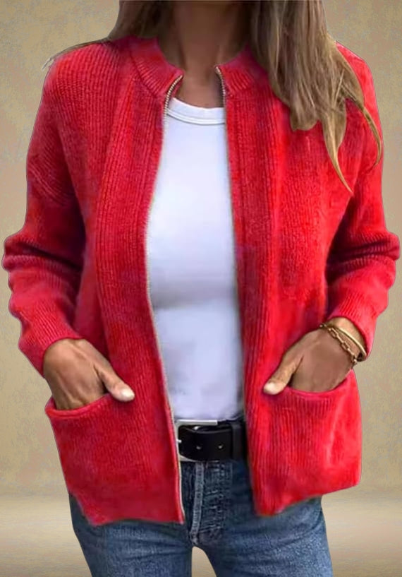 Zoya | Autumn Zip-Up Cardigan