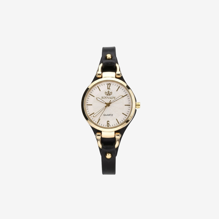Refined Leather Rinnady Strap Watch