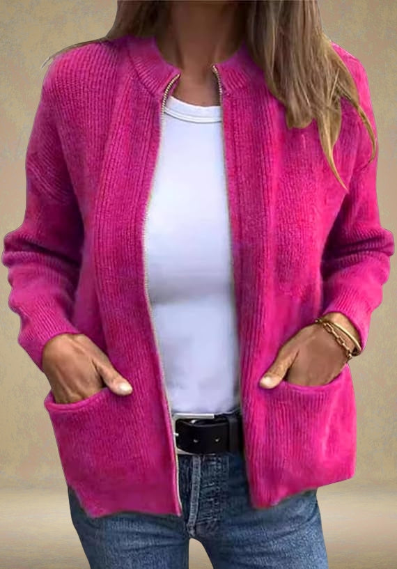 Zoya | Autumn Zip-Up Cardigan