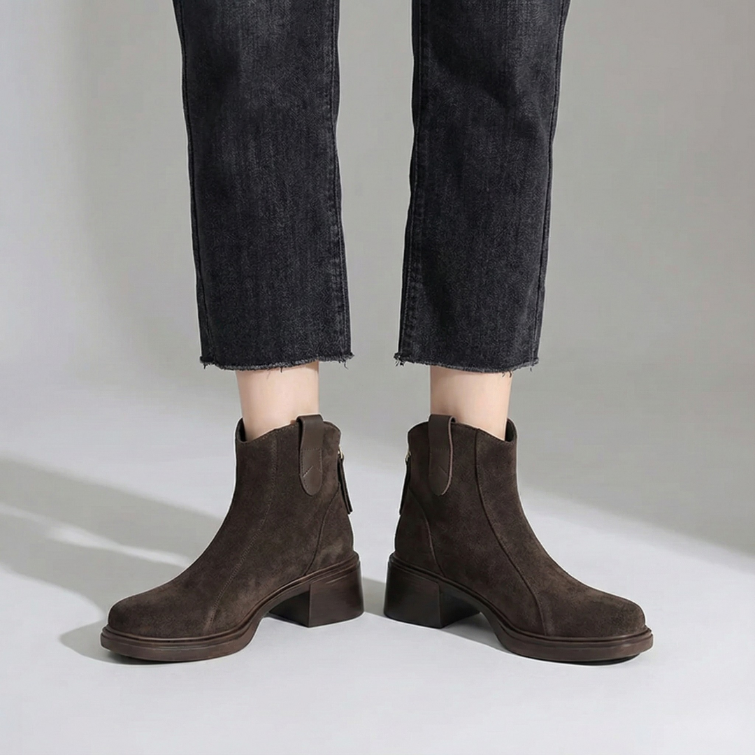 Nora | Elegant Suede Ankle Boots