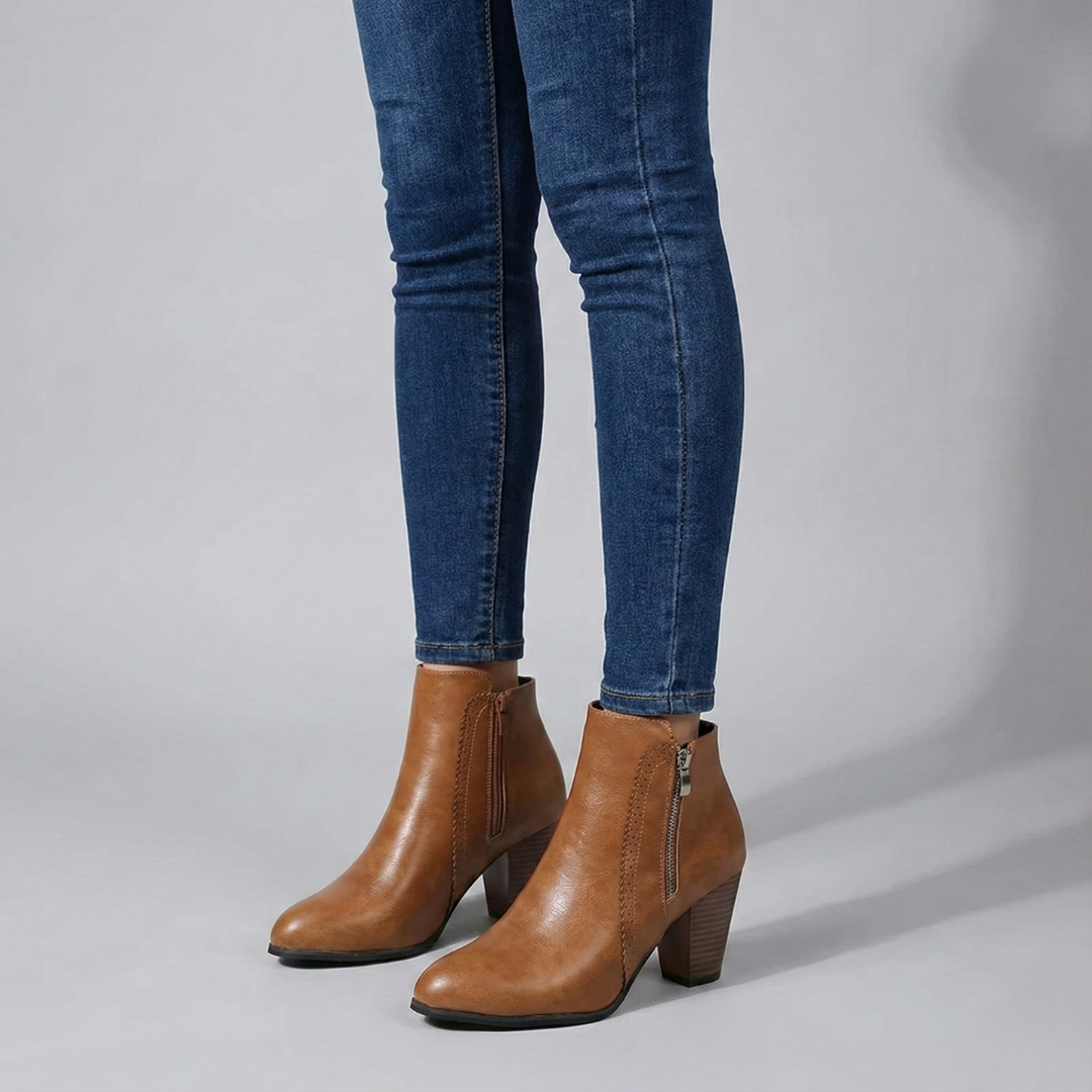 Caroline | Elegant Heeled Boots