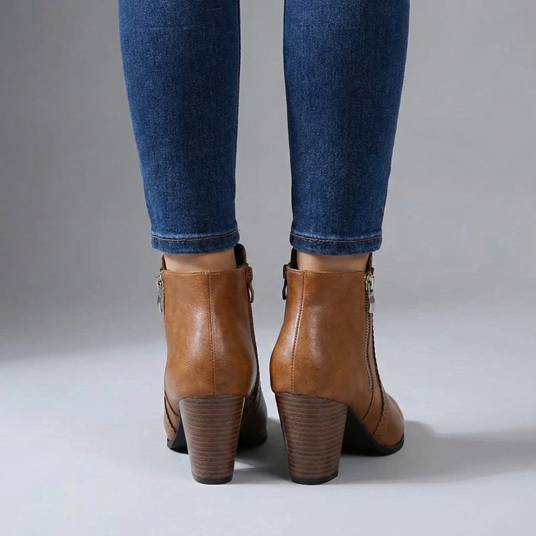 Caroline | Elegant Heeled Boots