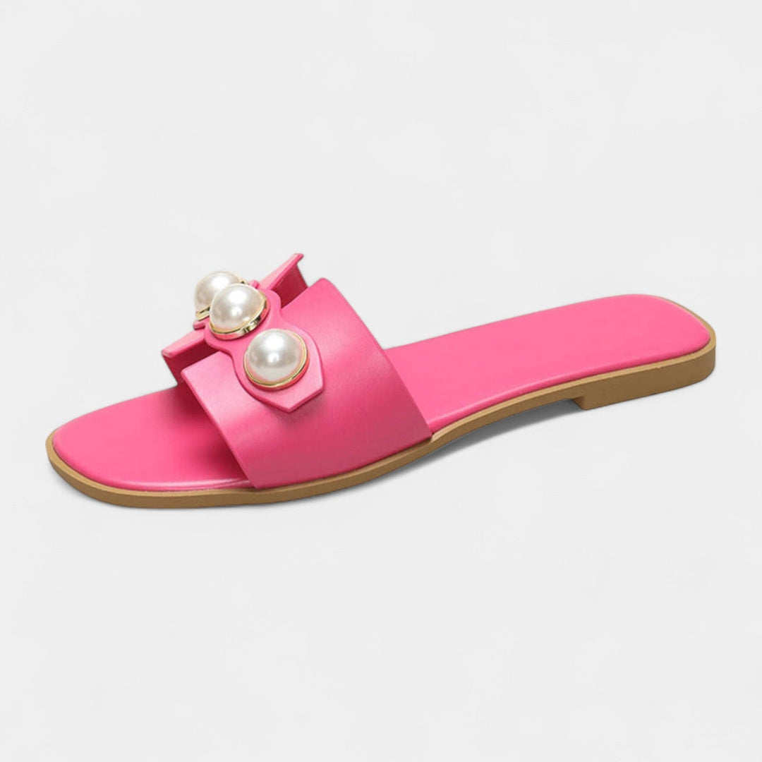 Zapatillas Planas de Perlas