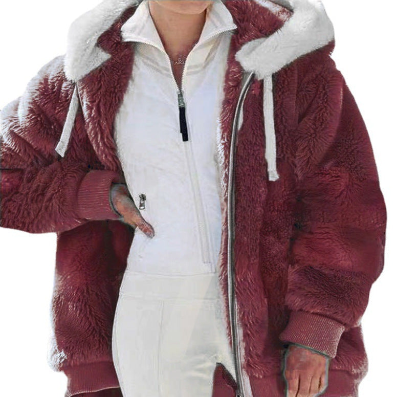 Alex | Winter Jacket with Hood and Zipper