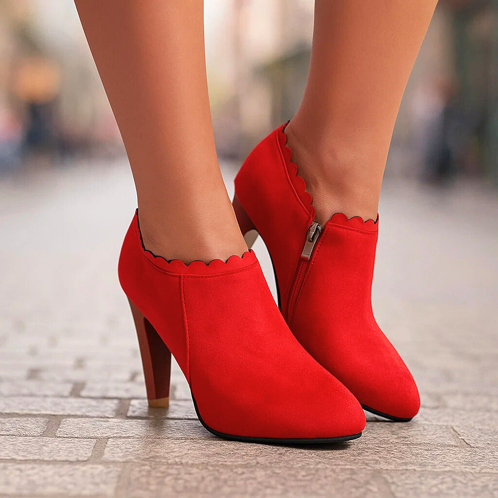 Elaine | Elegant Heeled Booties
