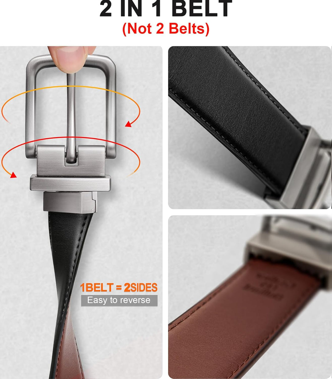 Patrick | Classic Elegant Belt | 2 Pack