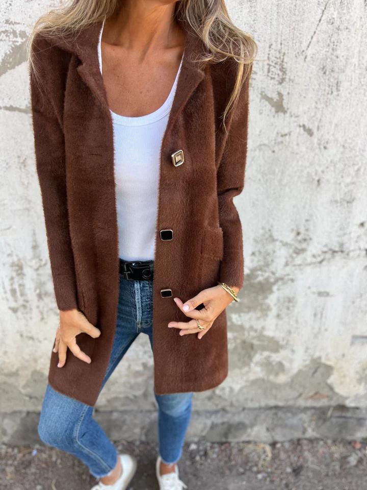 Marce | Casual Coat with Buttons