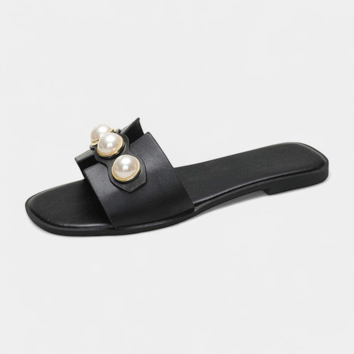 Zapatillas Planas de Perlas