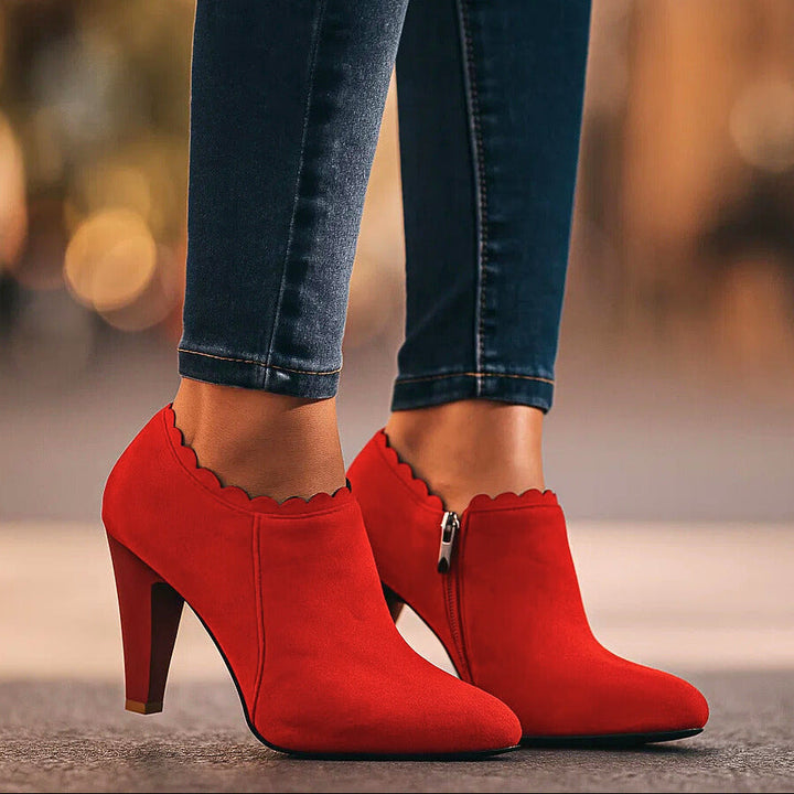 Elaine | Elegant Heeled Booties