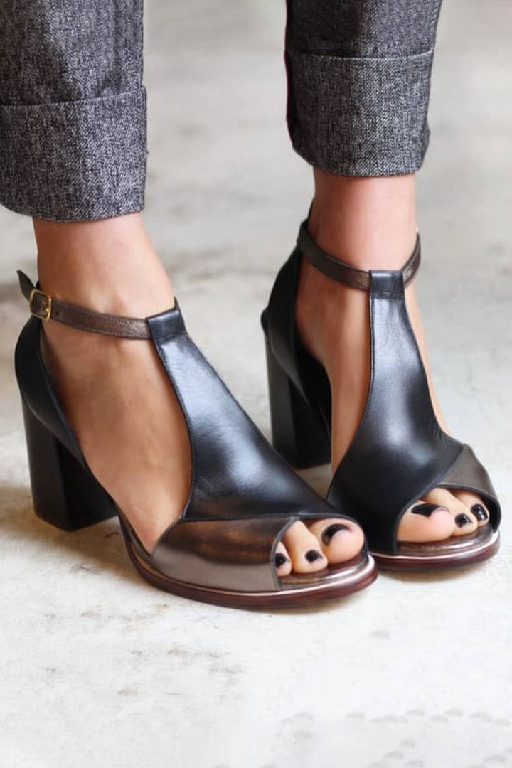 Zora | Elegant Block Heel Sandals