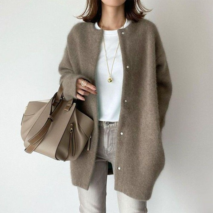 Habibi | Elegant Suede Cardigan