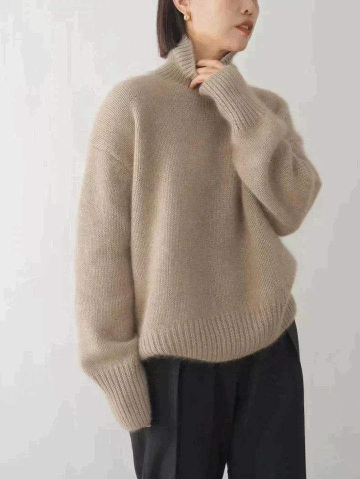 Monika | High Neck Cashmere Jumper