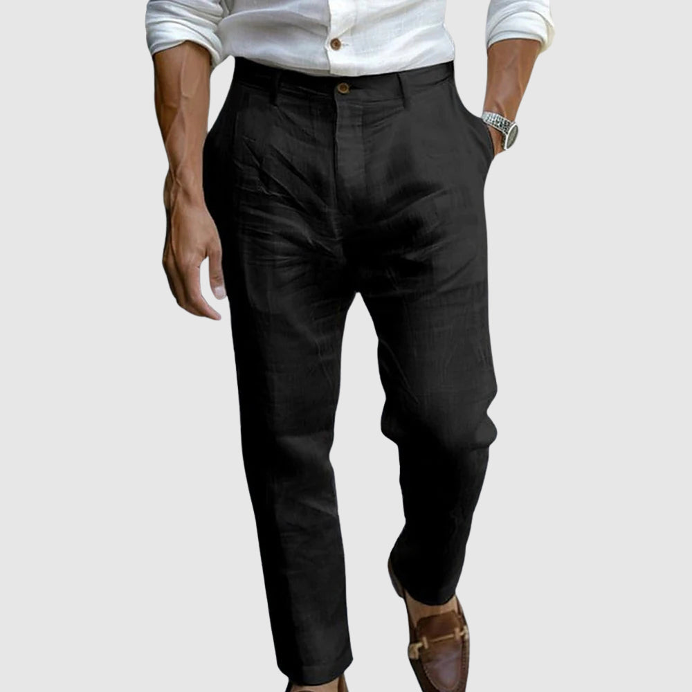 Leonard | Elegant Linen Trousers