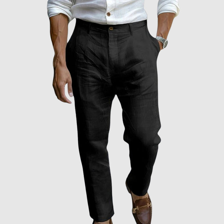 Leonard | Elegant Linen Trousers
