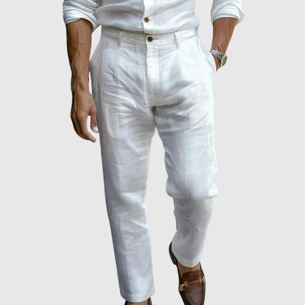 Leonard | Elegant Linen Trousers