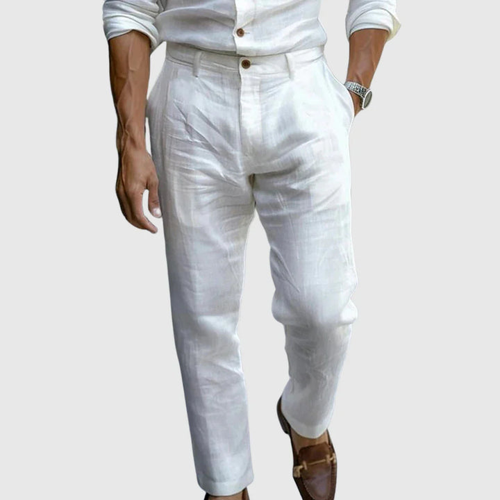 Leonard | Elegant Linen Trousers