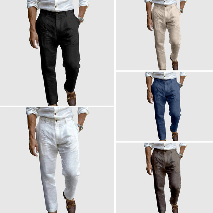 Leonard | Elegant Linen Trousers