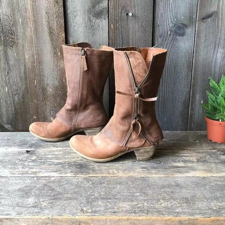 Lucia | Vintage Look Ankle Boots