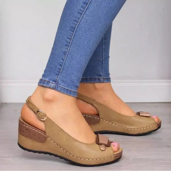 Alma | Elegant Wedge Sandals
