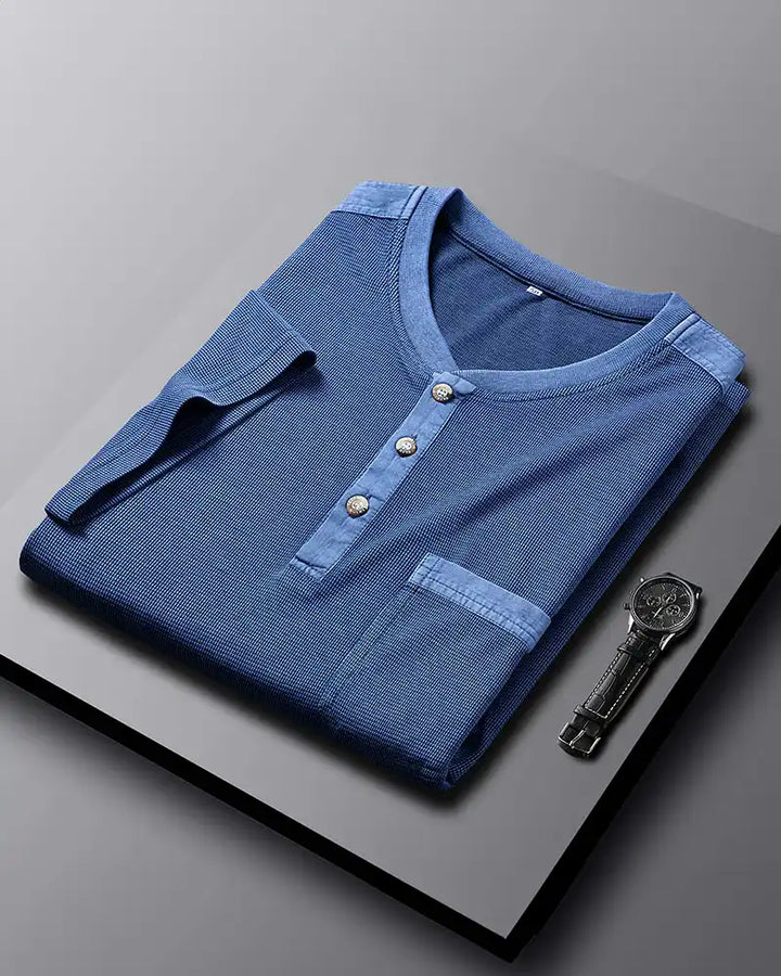 Dionos Waffle Knit Henley