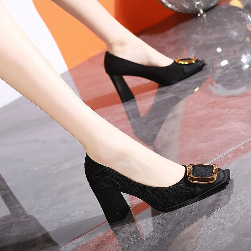 Claire | Elegant Block-Heel Pump
