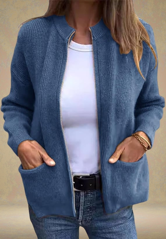 Zoya | Autumn Zip-Up Cardigan