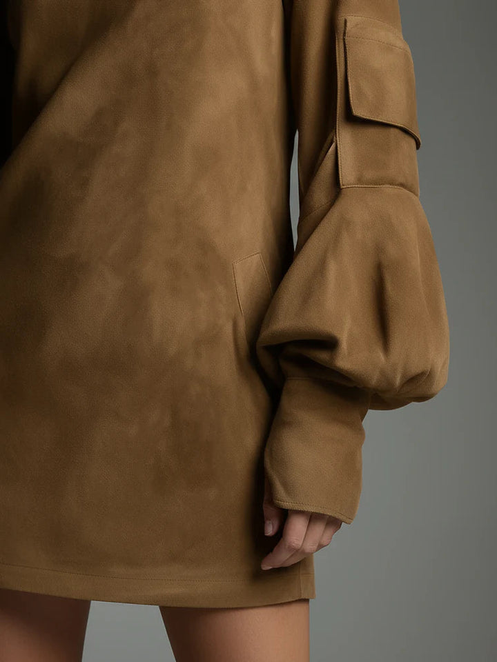 Alison | Warm Casual Turtleneck Mini Dress