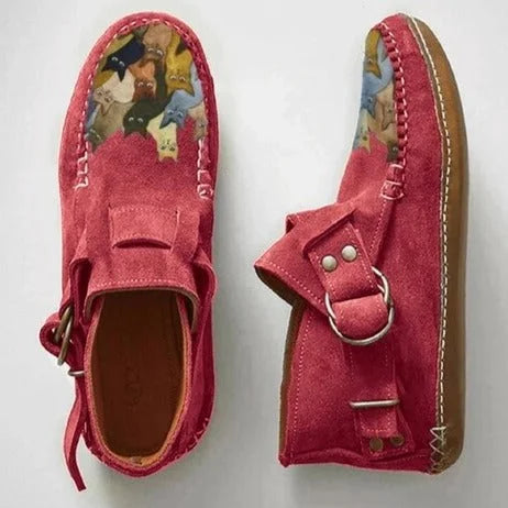 Hazel | Vintage Leather Moccasin Shoes