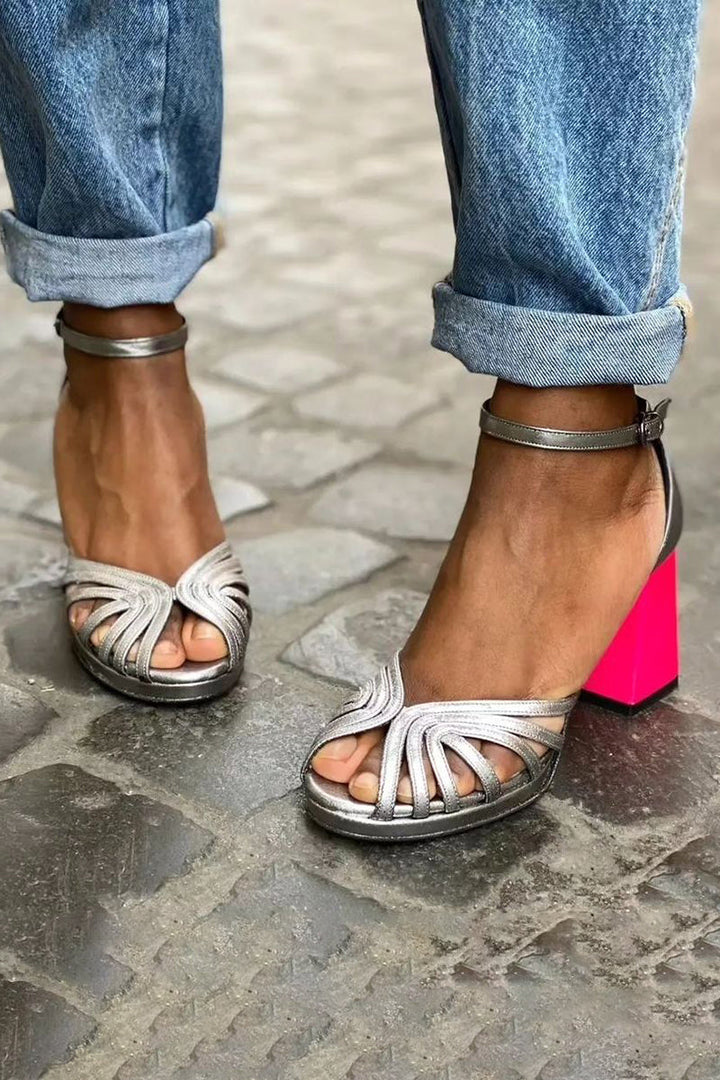 Naelle | Elegant Block Heel Sandals