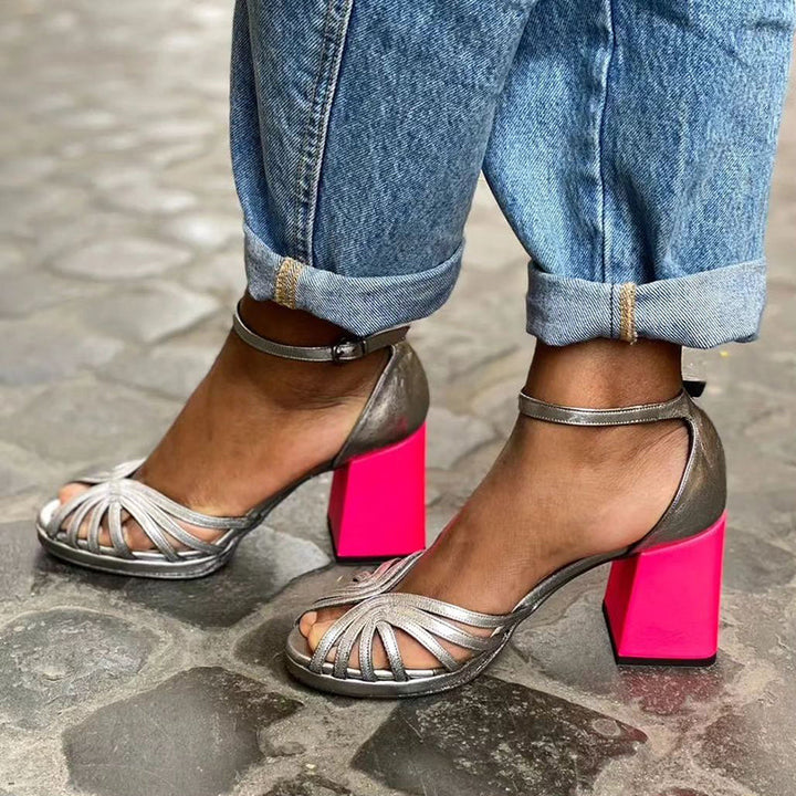 Naelle | Elegant Block Heel Sandals