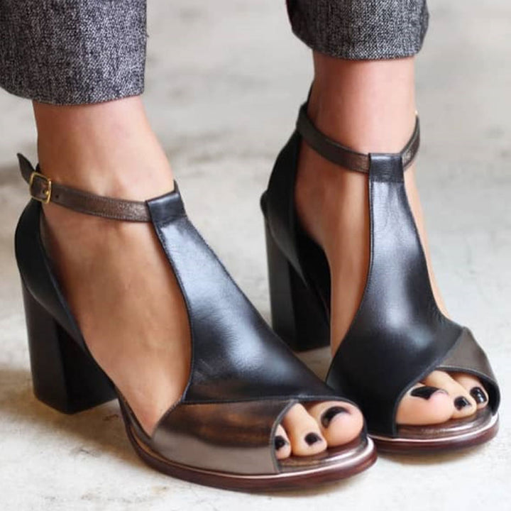 Zora | Elegant Block Heel Sandals