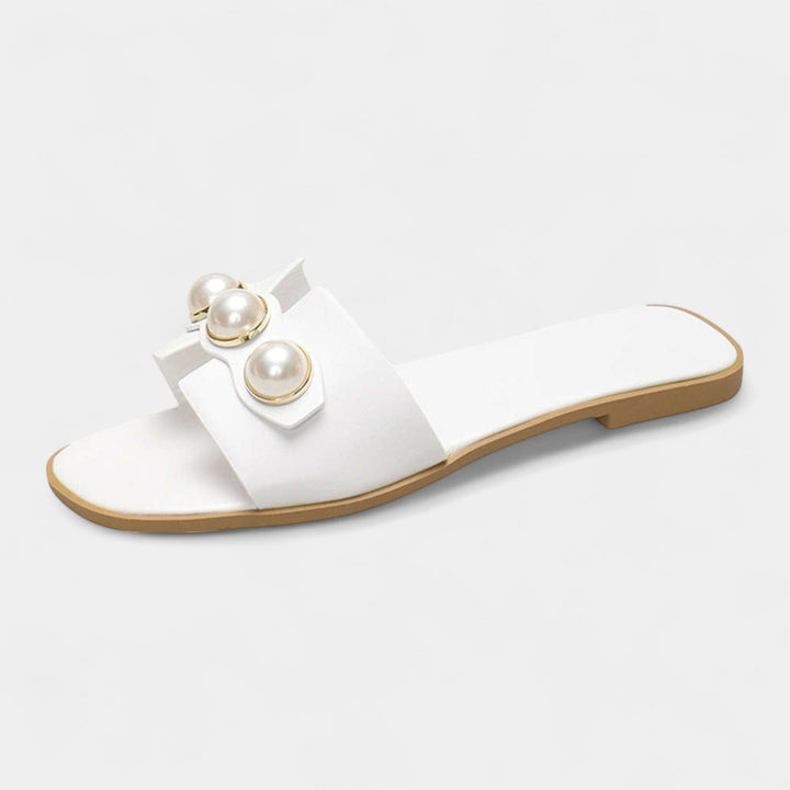 Zapatillas Planas de Perlas