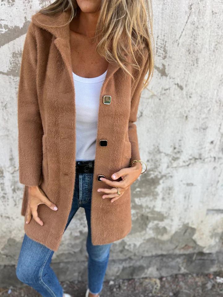Marce | Casual Coat with Buttons