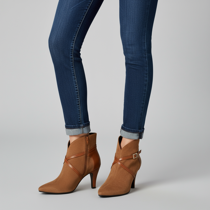 Edna | Elegant Heeled Ankle Boot