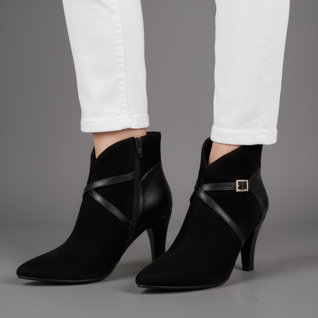 Edna | Elegant Heeled Ankle Boot