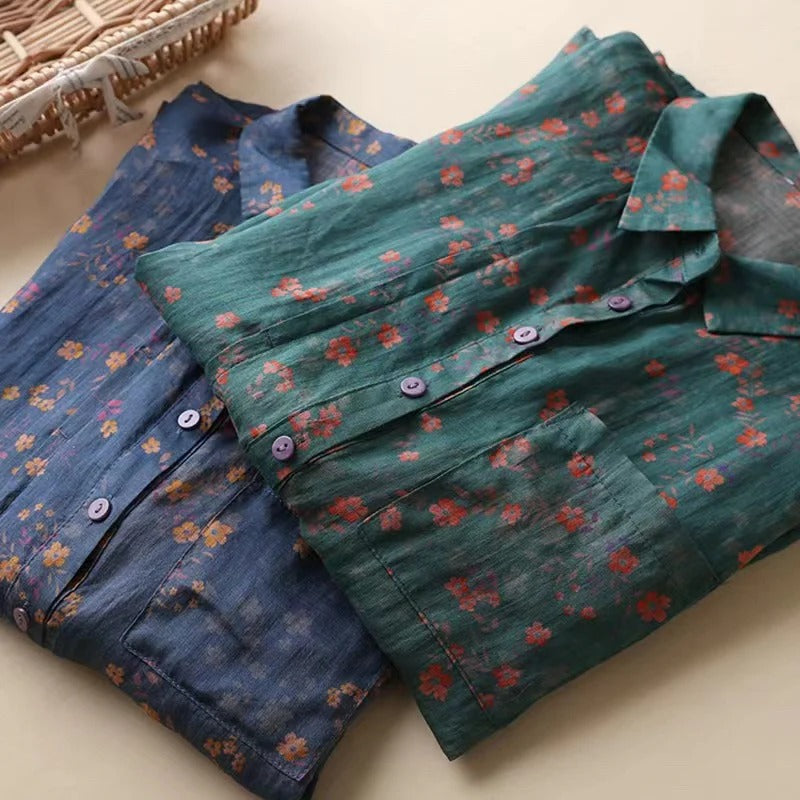 Clara | Lightweight Vintage Look Blouse