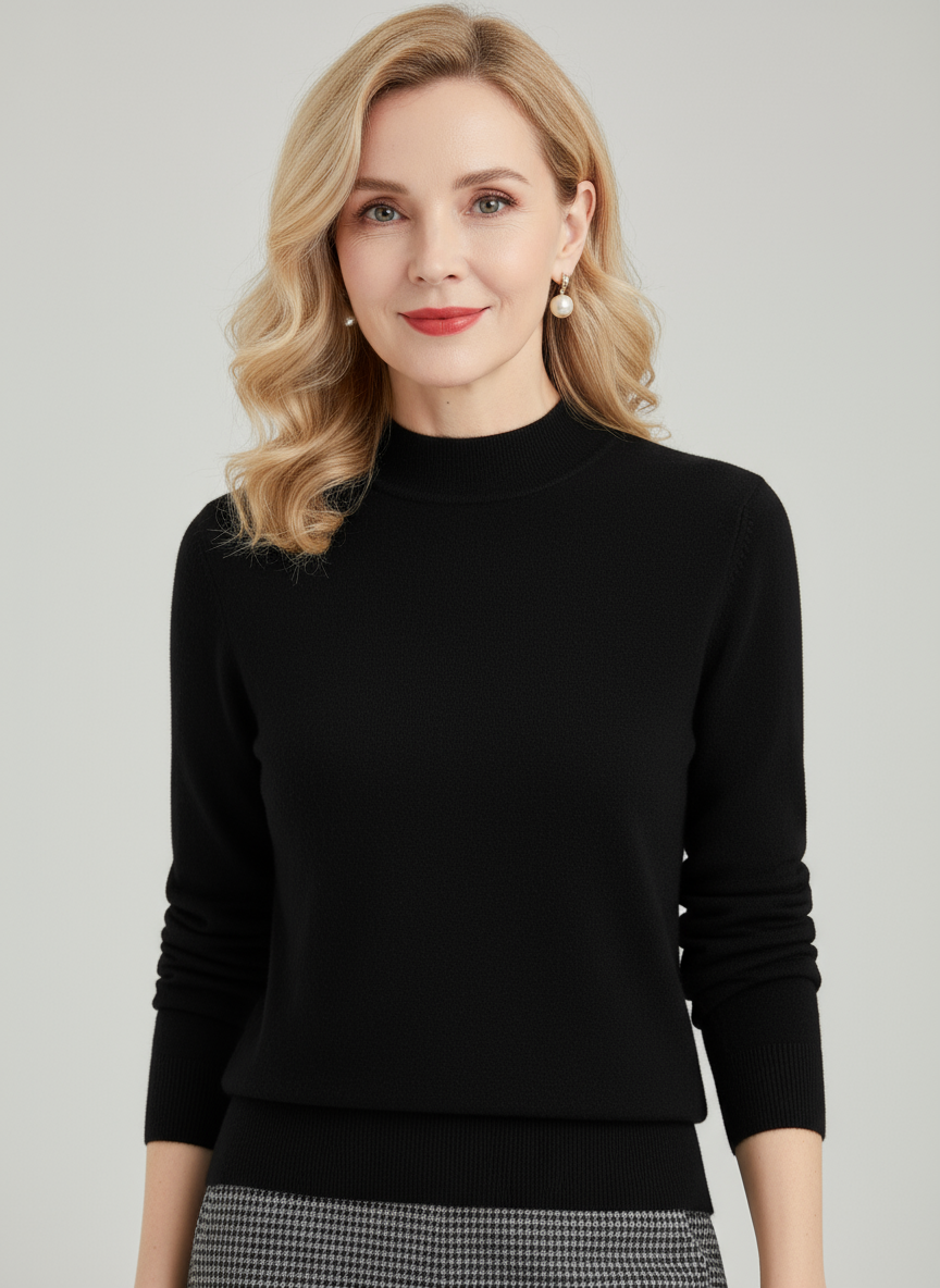 Lalaei | Cozy Wool Mock Neck Sweater